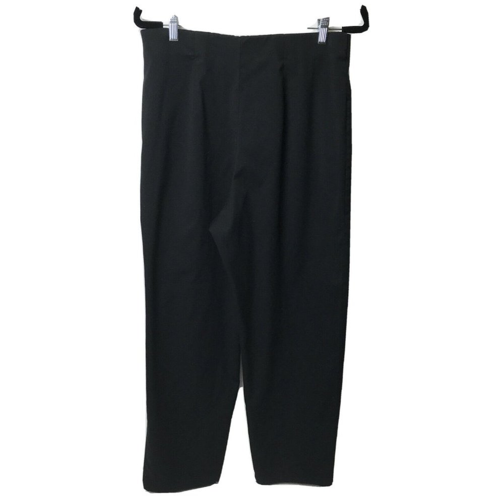 Briggs New York Womans Black Polyester, Rayon Cropped Pants Size 16